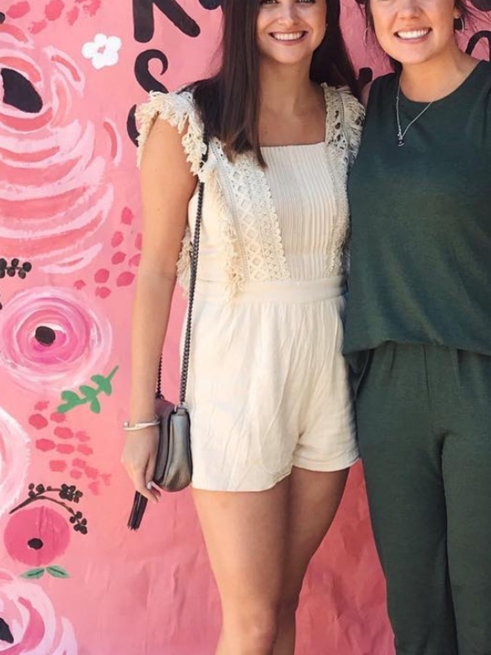 Cream Linen Romper